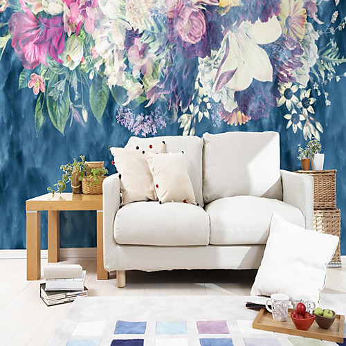 

Mural Wallpaper Wall Sticker Covering Print Peel and Stick Removable Floral Flower Canvas Home Décor