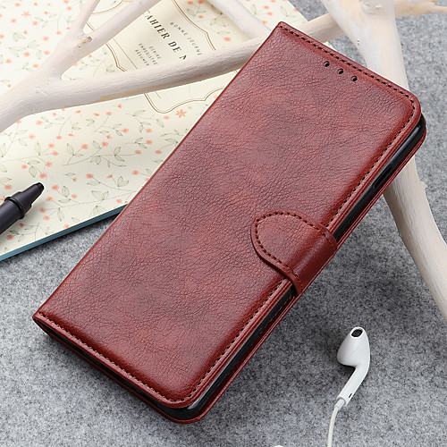 

Case For Xiaomi Xiaomi Redmi 7 GO Y3 Note 7 Note 7S K20 K20 Pro 7A Xiaomi Mi 9 9 SE 9T CC9 CC9 E Card Holder Flip Full Body Cases Solid Colored PU Leather