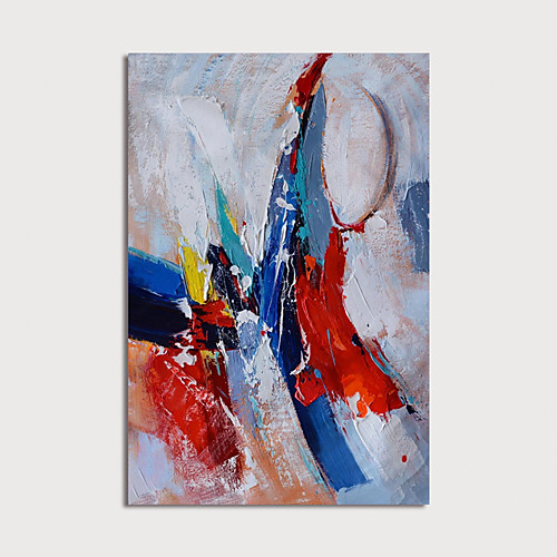 

Oil Painting Hand Painted Vertical Abstract Modern Stretched Canvas
