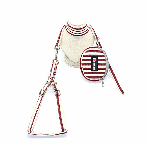 Dog Cat Harness Leash Portable Trainer Vest Escape Proof Stripes Polyester Cotton Golden Retriever Japanese Spitz Beagle Bulldog Shiba Inu Shih Tzu Red Dark Red Gray 1 set
Dog Cat Harness Leash Portable Trainer Vest Escape Proof Stripes Polyester Cotton Golden Retriever Japanese Spitz Beagle Bulldog Shiba Inu Shih Tzu Red Dark Red Gray 1 set