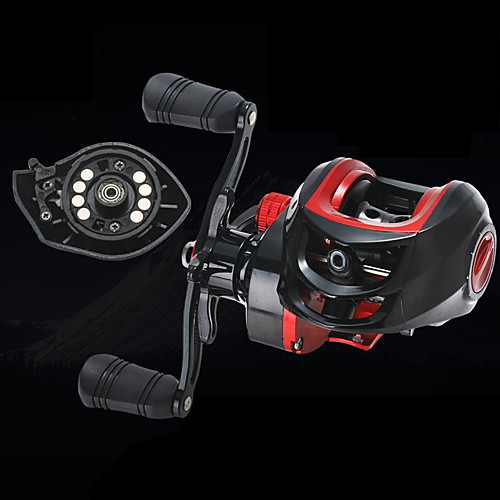 

Fishing Reel Baitcasting Reel 7.2/1 Gear Ratio 18 Ball Bearings Foldable for Sea Fishing / Freshwater Fishing / Right-handed / Left-handed