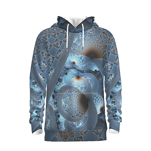 

Men's Pullover Hoodie Sweatshirt Graphic Abstract Hooded Daily 3D Print Basic Hoodies Sweatshirts Gray