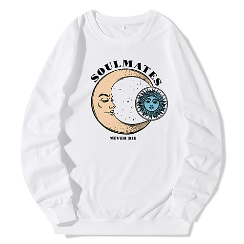 

Women's Pullover Sweatshirt Graphic Daily Casual Hoodies Sweatshirts Blue Yellow Blushing Pink