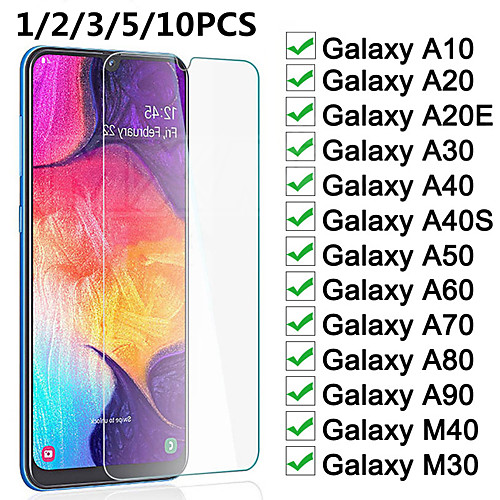 

Protective Glass on the For Samsung Galaxy A72 A52 A32 A02S A10 A20 A30 A40 A50 A60 A70 A80 A90 A20E A40S M20 M30 M40 Screen Tempered Glass Film