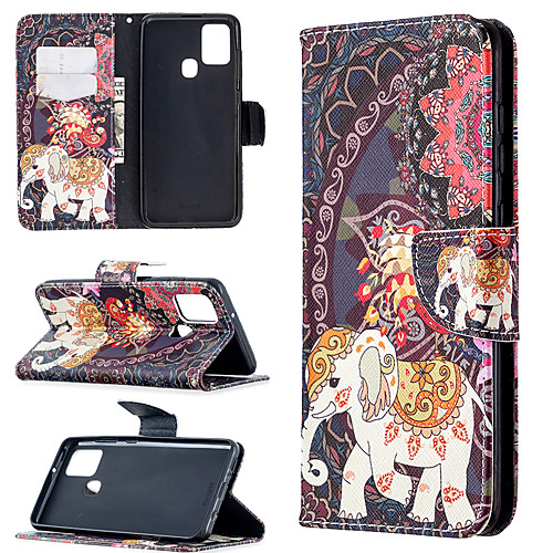 

Case For Samsung Galaxy A21S Note 20 A31 A70E A41 A11 M11 A01 A21 S20 S20 Plus S20 Ultra A51 A71 Card Holder Flip Full Body Cases Animal Tree Flower PU Leather