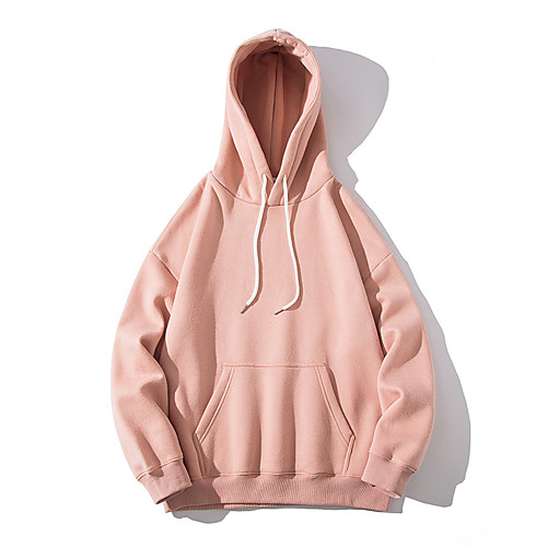 

Women's Men's Pullover Hoodie Sweatshirt Plain Solid Colored Hooded non-printing Casual Hoodies Sweatshirts Yellow Blushing Pink Gray