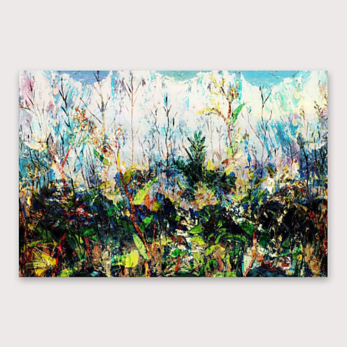

Oil Painting Hand Painted Vertical Abstract Landscape Modern Stretched Canvas