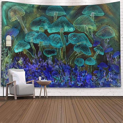 

Wall Tapestry Art Decor Blanket Curtain Picnic Tablecloth Hanging Home Bedroom Living Room Dorm Decoration Polyester Print Colorful Big Mushroom Abstract