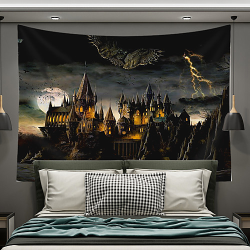 

Wall Tapestry Art Decor Blanket Curtain Picnic Tablecloth Hanging Home Bedroom Living Room Dorm Decoration Polyester Novelty Castle