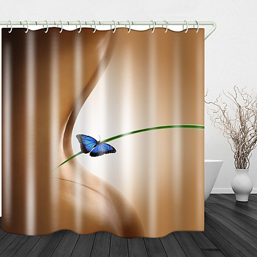 

Artistic Beauty Print Waterproof Fabric Shower Curtain for Bathroom Home Decor Covered Bathtub Curtains Liner Includes with Hooks