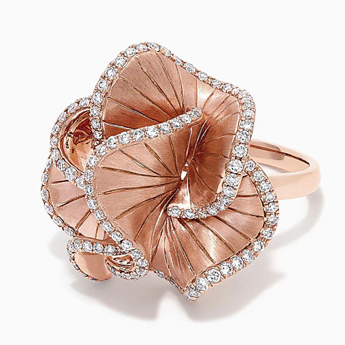 

Band Ring AAA Cubic Zirconia Chunky Rose Gold Brass Flower Luxury Elegant 1pc 6 7 8 9 10 / Women's