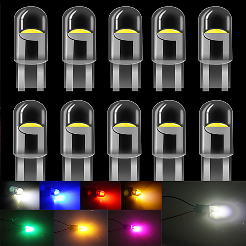 

10 PCS T10 LED W5W LED WY5W 168 501 2825 COB LED Car License Plate Light Wedge Parking Light Side Door Bulb Instrument Lamp Auto