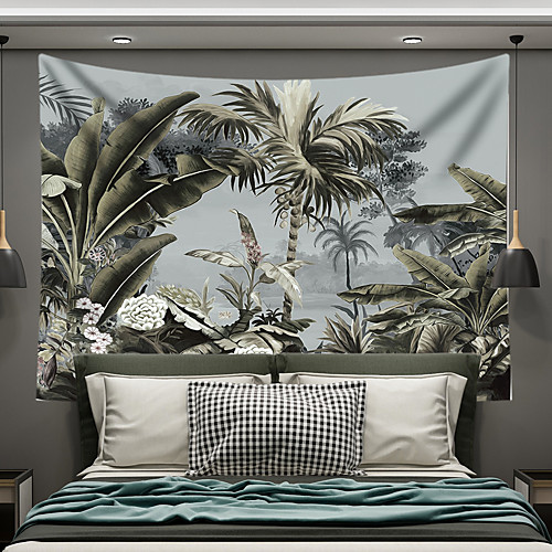 

Wall Tapestry Art Decor Blanket Curtain Picnic Tablecloth Hanging Home Bedroom Living Room Dorm Decoration Polyester Modern Coconut Tree