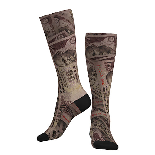 

Compression Socks Long Socks Over the Calf Socks Athletic Sports Socks Cycling Socks Women's Men's Bike / Cycling Breathable Soft Comfortable 1 Pair Novelty Cotton Coffee S M / Stretchy