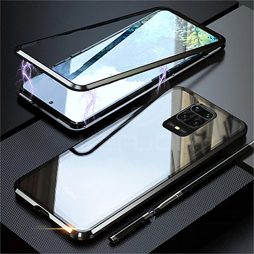 

360 Magnetic Adsorption Metal Case For Xiaomi Mi 11 Redmi 9 10X 4G 5G Note 9 9S 8Pro 8T 7S k30 k20Pro Poco F2Pro Double-Sided Glass Case For Magnet Cover