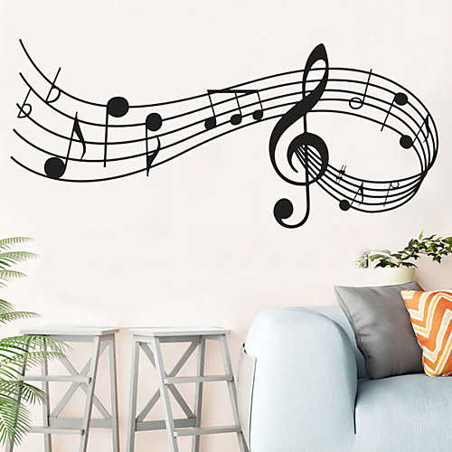 

Wall Sticker Decor Music Notes Melody Wall Bedroom Office Christmas Musical Wall Door Window Room Decor House Decoration 2458cm