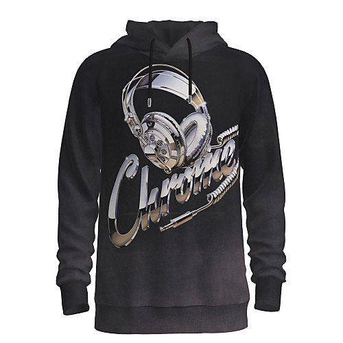 

Men's Pullover Hoodie Sweatshirt Graphic 3D Slogan Hooded Daily 3D Print Basic Hoodies Sweatshirts Long Sleeve Blue