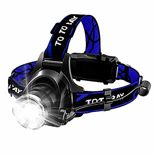 

Headlamps Flashlight Waterproof Zoomable 1 Emitters Waterproof Zoomable Rechargeable Super Bright High-power Camping / Hiking / Caving Fishing Fishing Camping Outdoor Black / Blue