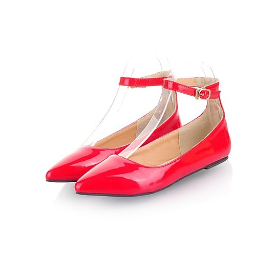 

Women's Flats Flat Heel Pointed Toe Classic Daily PU Solid Colored Almond Black Yellow