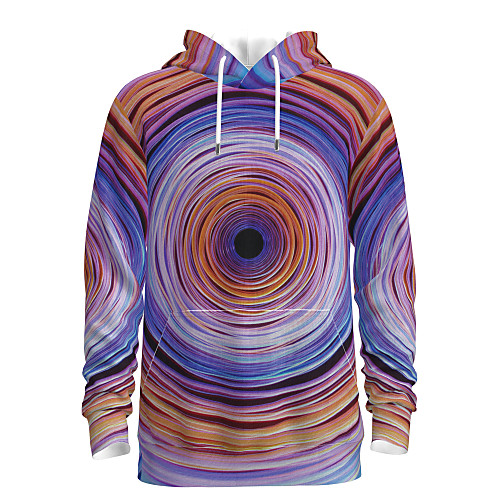 

Men's Pullover Hoodie Sweatshirt Striped Graphic 3D Hooded Daily 3D Print Basic Hoodies Sweatshirts Long Sleeve Rainbow