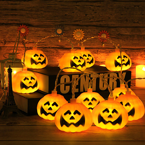 

Halloween String Lights 10 LED Pumpkin Ghost Skeletons String Festival Halloween Toys Gifts Costumes Bar Home Party Decoration Halloween Ornament