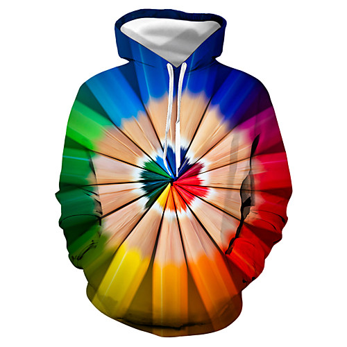 

Men's Pullover Hoodie Sweatshirt Graphic Hooded Daily Club 3D Print Casual Hoodies Sweatshirts Long Sleeve Blue