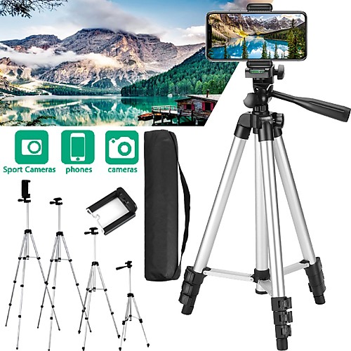 

Adjustable Phone Camera Tripod Stand Professional Flexible Aluminum Photography Tripod For Smart Phone Digital Camera Camcorders DSLR SLR