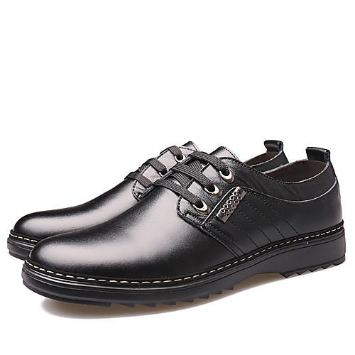 

Men's Sneakers Comfort Shoes Casual Daily PU Breathable Black Brown Fall Summer