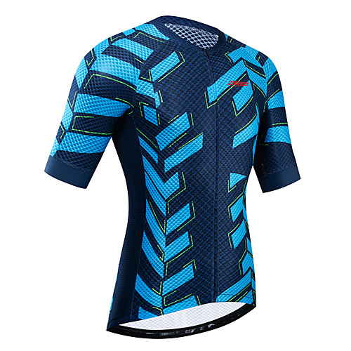 

21Grams Women's Short Sleeve Cycling Jersey Summer Blue Bike Jersey Top Mountain Bike MTB Road Bike Cycling UV Resistant Quick Dry Breathable Sports Clothing Apparel / Stretchy / Race Fit