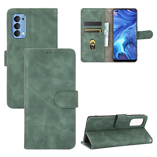 

Phone Case For OPPO Full Body Case Leather Flip Oppo Find X2 OPPO A53 OPPO A7 OPPO A11x oppo A9 2020 Realme x50 5G OPPO Reno3 OPPO Reno Ace realme X2 Pro realme X2 Card Holder Shockproof Flip Solid