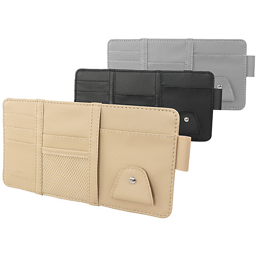 

Car Sun Visor Organizer Auto Interior Accessories Pocket Organizer Registration and Document Holder Personal Belonging Storage Pouch Organizer Interior Accessories Pocket Organizer