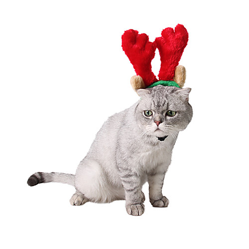 

Dog Cat Ornaments Hair Accessories Fashion Dog Clothes Puppy Clothes Dog Outfits Red Costume for Girl and Boy Dog Polyester S L