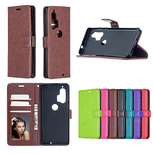 

Phone Case For Motorola E4 PLAY E3 G4 PLUS G4 PLAY G5 PLUS PLAY G7 POWER P30 PLAY ONE VISION P40 ONE ACTION ZOOM HYPER E6 PLAY G8 Card Holder Shockproof Flip Full Body Cases leather