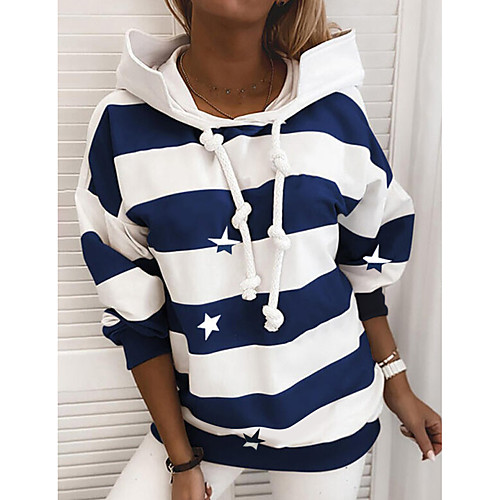 

Women's Hoodie Pullover Graphic Daily Basic Hoodies Sweatshirts Loose Blushing Pink Royal Blue Light gray