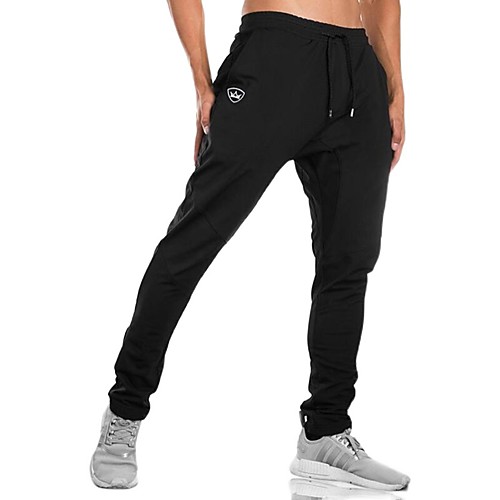 

Men's Outdoor Slim Daily Sweatpants Pants Patterned Full Length Black