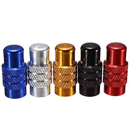 

motorcycle bicycle mtb valve caps aluminum dust cover - red