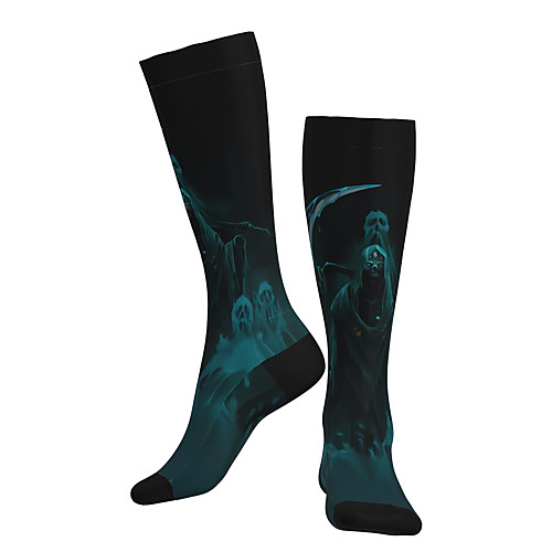 

Compression Socks Long Socks Over the Calf Socks Athletic Sports Socks Cycling Socks Women's Men's Bike / Cycling Breathable Soft Comfortable 1 Pair Graphic Gradient Cotton Black S M / Stretchy