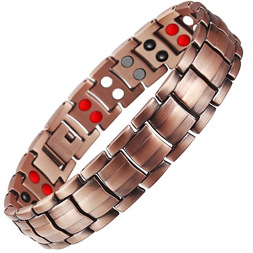 

solid magnetic copper bracelet jewelry arthritis pain relief for men