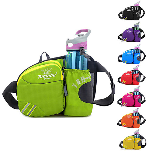 

Fanny Pack Hiking Waist Bag 0-20 L for Marathon Hunting Fishing Running Sports Bag Waterproof Lightweight Wearable with Water Bottle Holder Adjustable Buckle Multiple Pockets Nylon Women's Men's