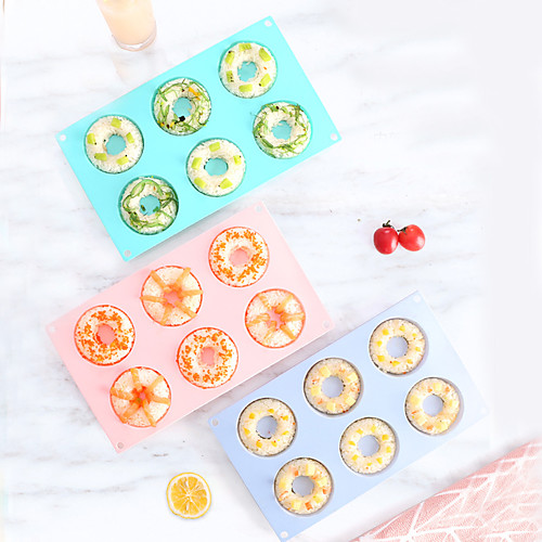 

Silicone Cake Mold 6 Cavity Doughnut Mold 1 Pc