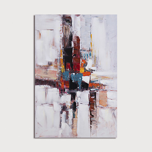 

Oil Painting Hand Painted Vertical Abstract Modern Stretched Canvas
