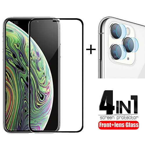

4-in-1 Tempered Glass Full Glue Screen Protector For iPhone 12 Pro Max / iPhone 11 pro max Lens Glass