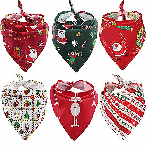

dog bandana christmas pet triangle head scarf accessories bibs for dog cat