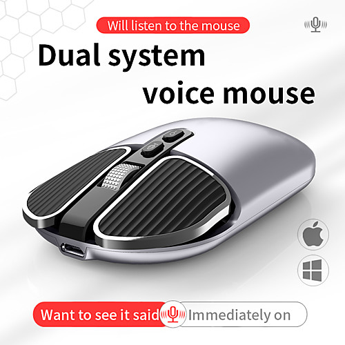

IFEIYO S9 AI Voice Translate Mouse Support 120 Languages Wireless Voice Input Search and Translate 2.4G Rechargeable 1600 DPI
