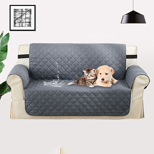 

Sofa Cover Solid Colored Reactive Print Polyester Slipcovers