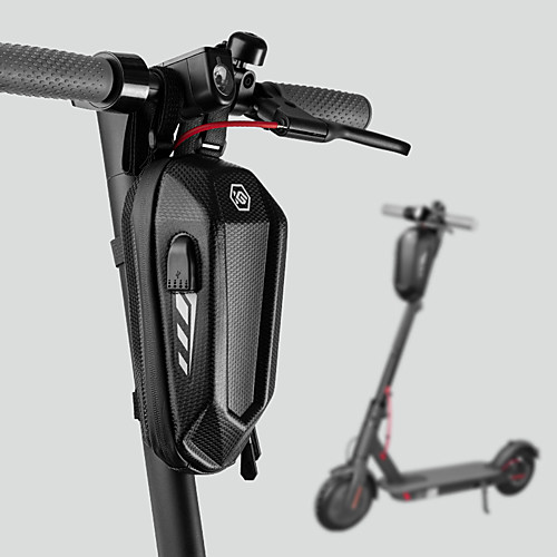 

3 L Waterproof Bike Frame Bag Top Tube Bike Handlebar Bag Reflective Rain Waterproof Waterproof Zipper Bike Bag PU(Polyurethane) EVA Bicycle Bag Cycle Bag School Scooter