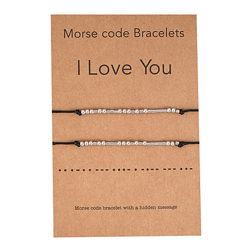 

morse code bracelet set unique bracelets best friends friendship handmade jewelry gifts for women her men sister
