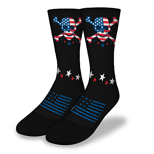 

Crew Socks Compression Socks Calf Socks Athletic Sports Socks Cycling Socks Women's Men's Bike / Cycling Breathable Soft Comfortable 1 Pair National Flag Cotton Black S M L / Stretchy