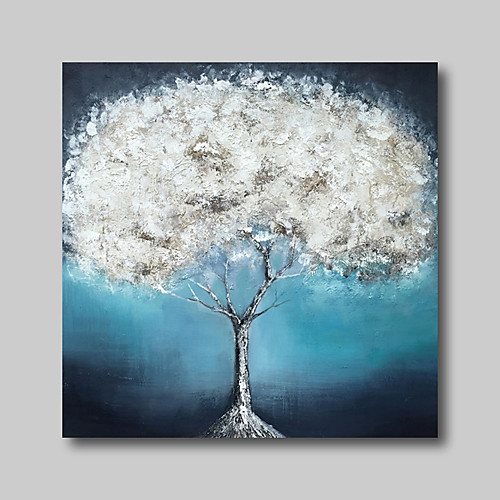 

Oil Painting Hand Painted Square Abstract Still Life Comtemporary Modern Stretched Canvas