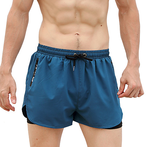 

Men's Sporty Basic Breathable Cycling Quick Dry Outdoor Sports Holiday Weekend Shorts Pants Solid Colored Short Drawstring White Black Army Green Green Dark Gray